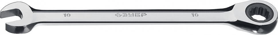 Комбинированный гаечный ключ трещоточный 10 мм, ЗУБР 27074-10_z01 фото 1 — Официальный партнер ЗУБР в России