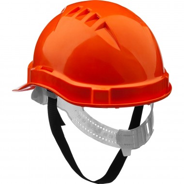 Каска защитная ЗУБР размер 52-62 см &quot;МАСТЕР&quot; реечный механизм регулировки размера, оранжевая, 11090_z01 — Официальный партнер ЗУБР в России