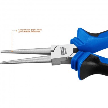 Круглогубцы ЗУБР, двухкомпонентные рукоятки, 160мм ПРОФЕССИОНАЛ 2201-8-16_z02 — Официальный партнер ЗУБР в России