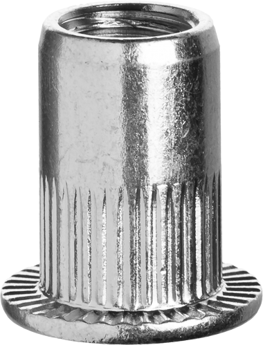 Резьбовые заклепки ЗУБР с насечками, М10, 6 шт, стальные, стандартный бортик 31318-10 — Официальный партнер ЗУБР в России