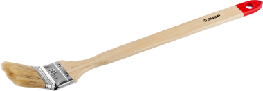 Кисть радиаторная угловая ЗУБР &quot;УНИВЕРСАЛ-МАСТЕР&quot;, светлая натуральная щетина, деревянная ручка, 50мм — Официальный партнер ЗУБР в России