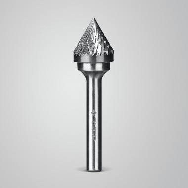 ЗУБР 16х14 мм, тип J (зенкер с вершиной 60°), хв-к 6 мм, твердосплавная борфреза, ПРОФЕССИОНАЛ (28808-16-14) — Официальный партнер ЗУБР в России