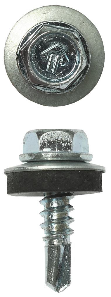 Саморезы СКМ кровельные, 19 х 5.5 мм, 500 шт, для металлических конструкций, ЗУБР Профессионал — Официальный партнер ЗУБР в России