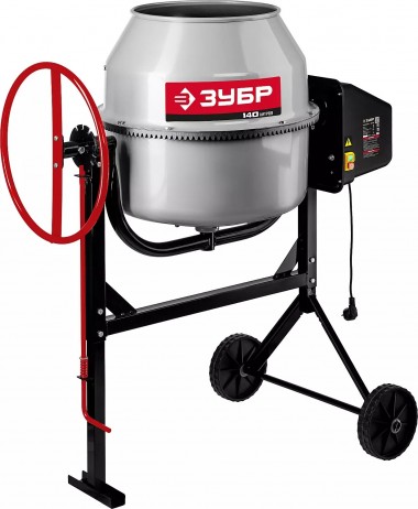 Бетономешалка (бетоносмеситель), чугунный венец, ЗУБР &quot;МАСТЕР&quot; БМЧ-140, 140л, 550Вт — Официальный партнер ЗУБР в России