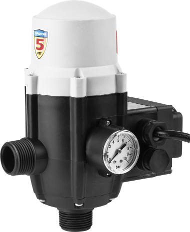 Блок автоматики, ЗУБР ЗБА, 1&quot;, давление срабатывания 1.5 Атм,макс мощность подключаемых насосов 1.1 кВт — Официальный партнер ЗУБР в России