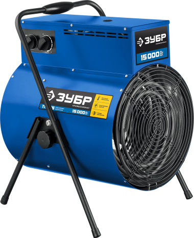 Электрическая тепловая пушка ЗУБР 15 кВт, ТП-П15 Профессионал — Официальный партнер ЗУБР в России