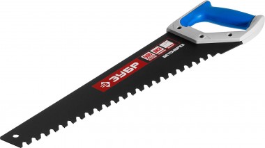 Ножовка по пенобетону (пила) БЕТОНОРЕЗ 700 мм, шаг 20 мм, 34 твердосплавных резца, твердосплавные напайки, тефлоновое покрытие, ЗУБР — Официальный партнер ЗУБР в России