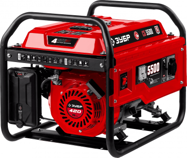Бензиновый генератор, 5500 Вт, ЗУБР &quot;МАСТЕР&quot; СБ-5500 — Официальный партнер ЗУБР в России