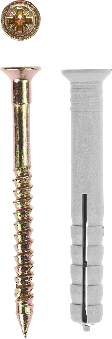 Дюбель-гвоздь полипропиленовый, потайный бортик, 8 x 80 мм, 800 шт, ЗУБР — Официальный партнер ЗУБР в России