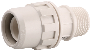 Муфта ЗУБР &quot;ШиреФит&quot; соединительная, &quot;штуцер с гайкой - внешняя резьба&quot;, 20мм-3/4&quot; — Официальный партнер ЗУБР в России