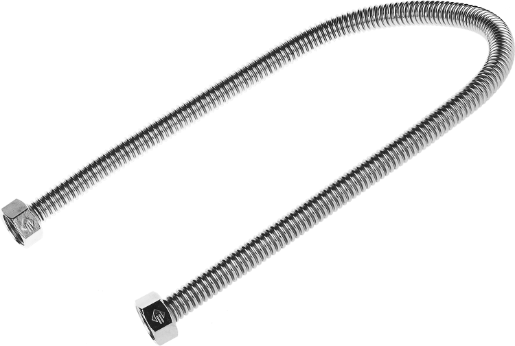 Подводка ЗУБР \"ЭКСПЕРТ\" сильфонная из нержавеющей стали, для воды, г/г ...