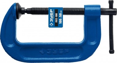 Струбцина ЗУБР &quot;ПРОФЕССИОНАЛ&quot; тип &quot;G&quot;, корпус - ковкий чугун, 100мм, 32245-100_z02 — Официальный партнер ЗУБР в России