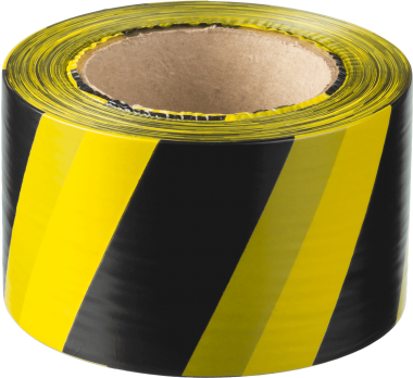 Сигнальная лента, цвет черно-желтый, 75мм х 200м, ЗУБР Мастер — Официальный партнер ЗУБР в России
