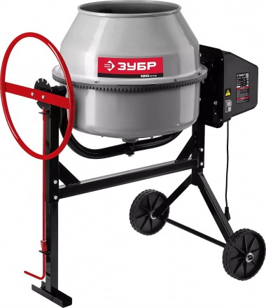 Бетономешалка (бетоносмеситель), чугунный венец, ЗУБР &quot;МАСТЕР&quot; БМЧ-120, 120л, 500Вт — Официальный партнер ЗУБР в России