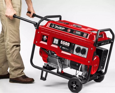 Набор колес + рукоятка №2, для генераторов мощностью более 4000 Вт, ЗУБР НКР-2 — Официальный партнер ЗУБР в России