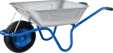 Тачка с широким пневматическим колесом строительная одноколесная, 250 кг, серия «ПРОФЕССИОНАЛ», 39907 ЗУБР — Официальный партнер ЗУБР в России