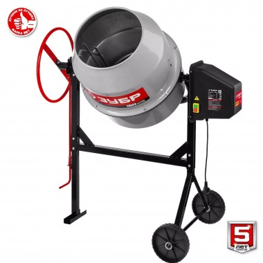 Бетономешалка (бетоносмеситель), чугунный венец, ЗУБР &quot;МАСТЕР&quot; БМЧ-160, 160л, 700Вт — Официальный партнер ЗУБР в России