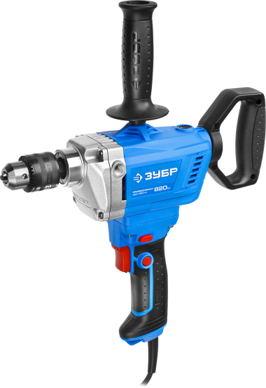Дрель-миксер реверсивная, ЗУБР Профессионал ЗДМ-820 РМ, 50 Нм, патрон 13 мм, 0-650 об/мин, 820 Вт — Официальный партнер ЗУБР в России