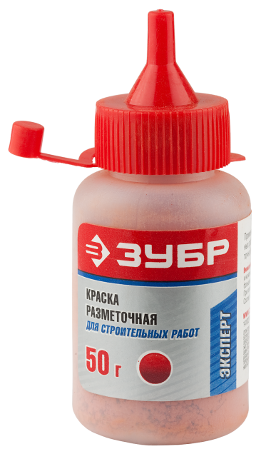 Краска ЗУБР "ЭКСПЕРТ" разметочная для строительных работ, красная, 50г , 4-06405-2_z01 &mdash; Официальный партнер ЗУБР в России