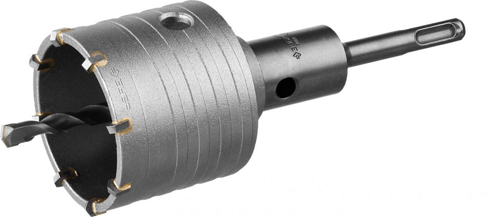 Коронка ЗУБР буровая, SDS-plus хвостовик, в сборе, 83мм фото 1 — Официальный партнер ЗУБР в России