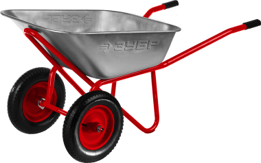 Тачка строительная двухколесная, 200 кг, 39950 ЗУБР — Официальный партнер ЗУБР в России