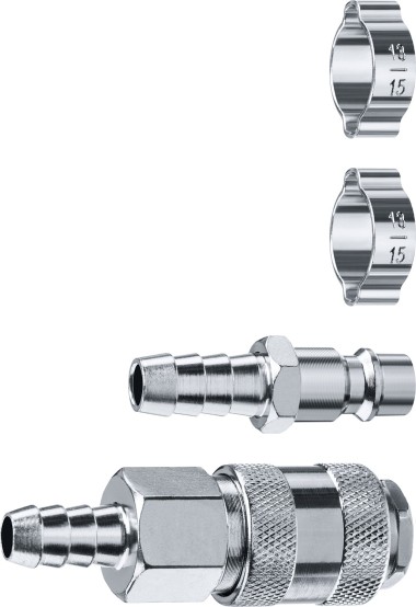 Набор переходников с хомутами ЗУБР 10 мм, 64920-10-H Профессионал — Официальный партнер ЗУБР в России