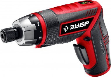 ЗУБР ViX-T ЗО-ЕМ-3.6 Ли отвертка аккумуляторная 3.6 В, кейсе с 10 битами, ЗО-ЕМ-3.6 Ли — Официальный партнер ЗУБР в России