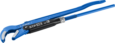 Ключ трубный ЗУБР №3 КТР-45, изогнутые губки, 27337-3_z02 Профессионал — Официальный партнер ЗУБР в России