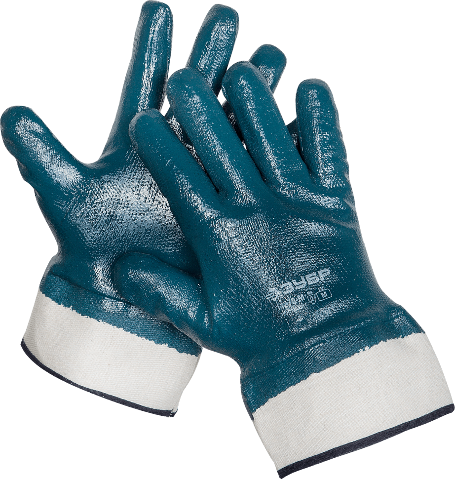 Перчатки ЗУБР рабочие с полным нитриловым покрытием, размер M (8) фото 1 — Официальный партнер ЗУБР в России