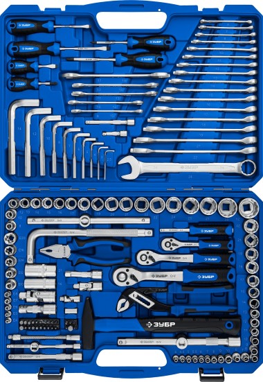 Универсальный набор инструмента Универсал-142 ЗУБР 142 шт., 27670-H142 — Официальный партнер ЗУБР в России