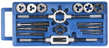 Набор ЗУБР &quot;МАСТЕР&quot; с металлореж. инстр., метчики однопроходные и плашки М3-М12, оснастка - в пластиковом боксе, 16пред. — Официальный партнер ЗУБР в России