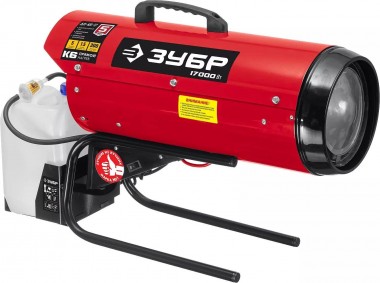 Пушка ЗУБР ДП-К6-17 дизельная тепловая, прямой нагрев, 17кВт, 300 м.куб/час, 5л, &quot;МАСТЕР&quot; — Официальный партнер ЗУБР в России