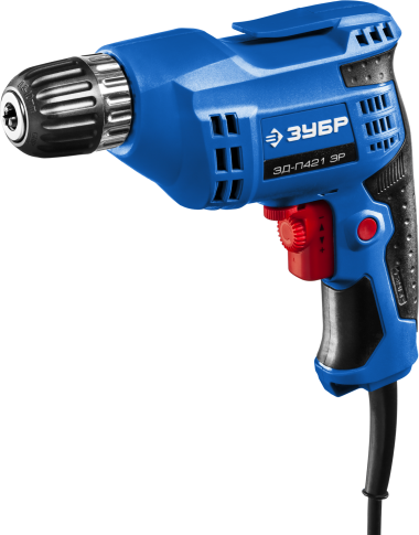 Дрель безударная, реверсивная, 420 Вт, 10 мм БЗП патрон, электронная регулировка скорости, 0-3000 об/мин, ЗУБР Профессионал — Официальный партнер ЗУБР в России