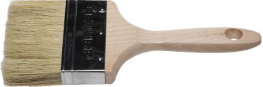 Кисть плоская ЗУБР &quot;УНИВЕРСАЛ-ЭКСПЕРТ&quot;, светлая натуральная щетина, деревянная ручка, 4&quot;/100мм — Официальный партнер ЗУБР в России