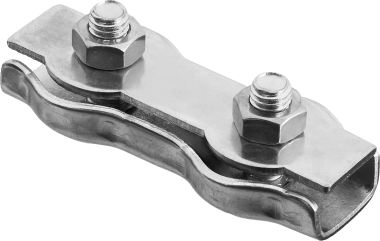 Зажим троса двойной, 2мм, 100 шт, оцинкованный, ЗУБР — Официальный партнер ЗУБР в России