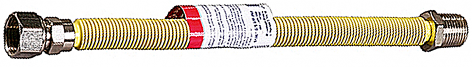 Подводка-сильфон ЗУБР для газа, растяжная, нержавеющая сталь, г/ш 1/2" - 0,5-1м фото 1 — Официальный партнер ЗУБР в России