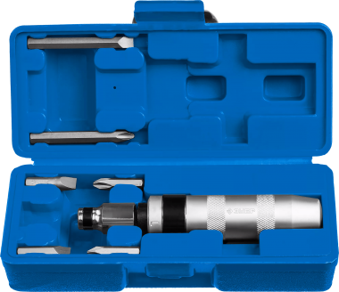 Отвертка ударно-поворотная в наборе с битами, 8 предметов ЗУБР 2567 — Официальный партнер ЗУБР в России