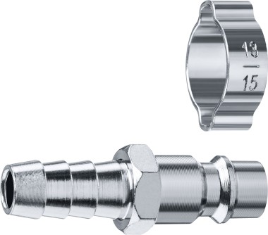 Переходник быстросъемный для пневмоинструмента ЗУБР 10 мм штуцер-рапид штуцер, с хомутом, 64918-10 Профессионал — Официальный партнер ЗУБР в России