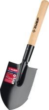 ЗУБР  МАСТЕР, 210х154х550 мм, полотно 1.5 мм, закалено, дерев. черенок высш. сорт, туристическая лопата (39571) фото 4 — Официальный партнер ЗУБР в России