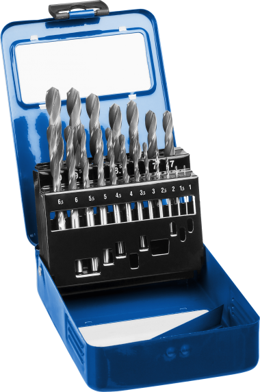 Набор сверл по металлу 19 шт (d=1-10 мм), сталь Р6М5, класс В, ЗУБР "Профессионал" 29621-H19 &mdash; Официальный партнер ЗУБР в России