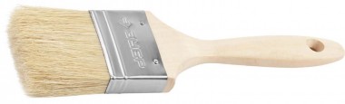 Кисть плоская ЗУБР &quot;УНИВЕРСАЛ-ЭКСПЕРТ&quot;, светлая натуральная щетина, деревянная ручка, 2,5&quot;/63мм — Официальный партнер ЗУБР в России