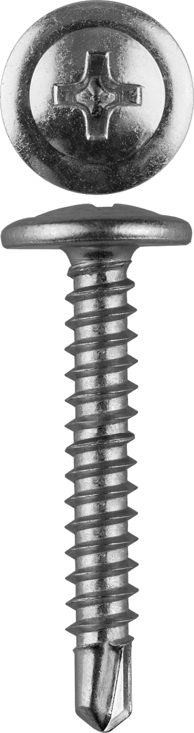 Саморезы ПШМ-С со сверлом для листового металла, 19 х 4.2 мм, 30 шт, ЗУБР — Официальный партнер ЗУБР в России