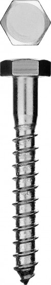Шурупы ШДШ с шестигранной головкой (DIN 571), 50 х 6 мм, 4 шт, ЗУБР фото 1 — Официальный партнер ЗУБР в России