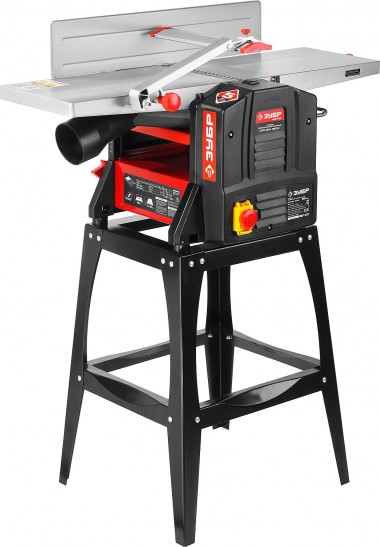 Станок фуговально-рейсмусовый, ЗУБР СРФ-254-1600С, ширина строгания 254мм, толщина заготовки до 120мм, 2 ножа, 9000 об/мин, станина, 1600Вт, 6м/мин — Официальный партнер ЗУБР в России