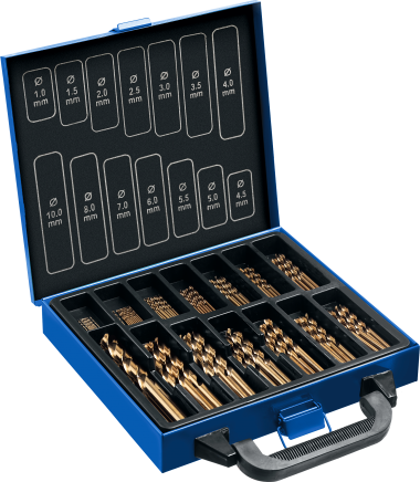 Наборы сверл по металлу ЗУБР «ПРОФЕССИОНАЛ» кобальтовые, сталь Р6М5К5, ПРОФ-А, 29626-H99 — Официальный партнер ЗУБР в России