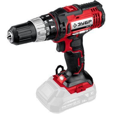 Ударная дрель-шуруповерт ДШУ-185 ЗУБР 18 В, без АКБ, в коробке, Мастер — Официальный партнер ЗУБР в России
