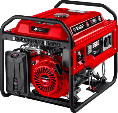 Бензиновый генератор с электростартером, 5500 Вт, ЗУБР &quot;МАСТЕР&quot; СБ-5500Е — Официальный партнер ЗУБР в России