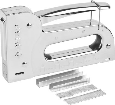 Степлер для скоб &quot;Универсал 10&quot; 4-в-1: тип 53 (6-10 мм) / 140 (6-10 мм) / 53F (6-10 мм) / 13 (6-10 мм), ЗУБР Профессионал — Официальный партнер ЗУБР в России