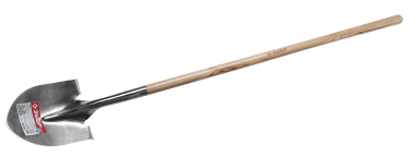 Лопата штыковая для земляных работ из нержавеющей стали, деревянный черенок, ЗУБР Профессионал — Официальный партнер ЗУБР в России