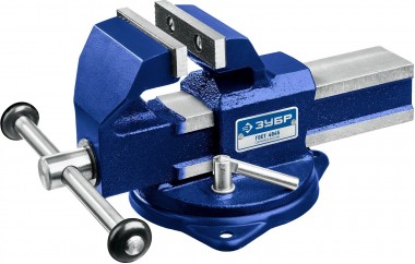 Тиски слесарные ЗУБР УРАЛ &quot;Профессионал&quot; с поворотным основанием, 125мм — Официальный партнер ЗУБР в России